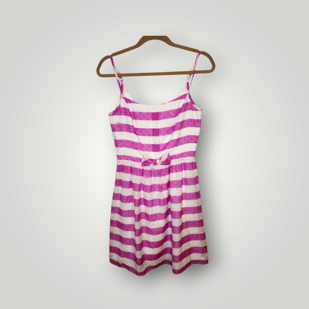 LILLY PULITZER Womens Pansy Awning Striped Antonia Barbie Core Dress Sz 2
